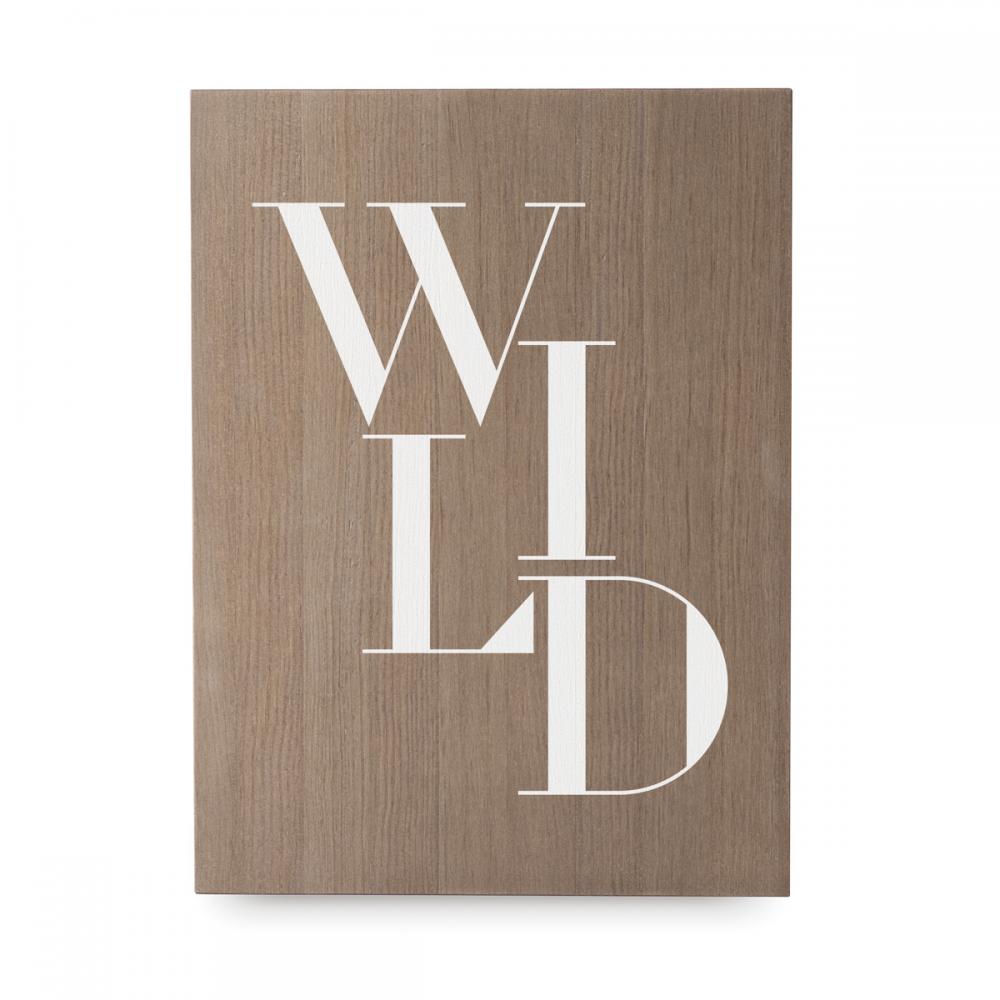 Cartell de fusta 'Wild' 1  - miniatura
