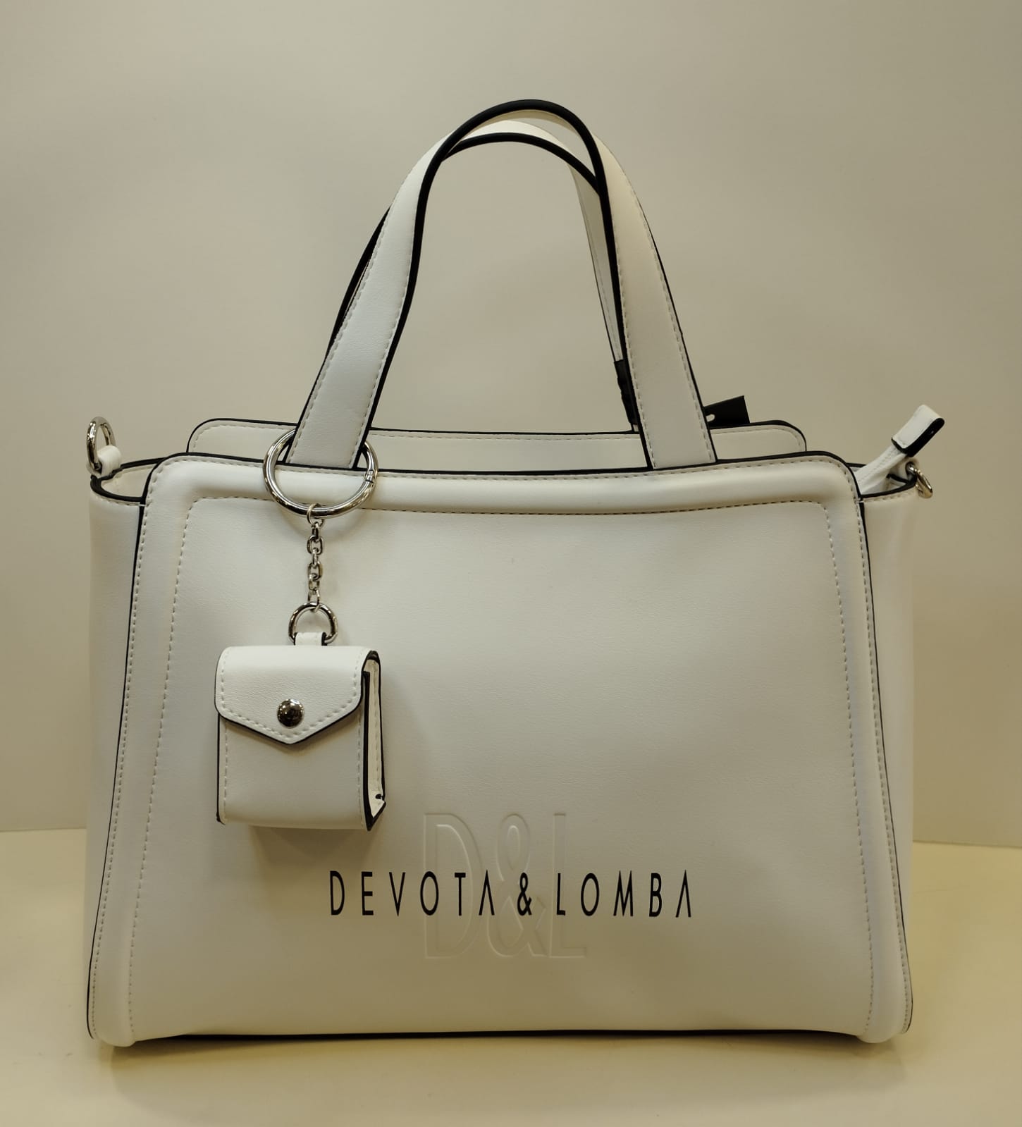 Bolso blanco y negro Devota & Lomba