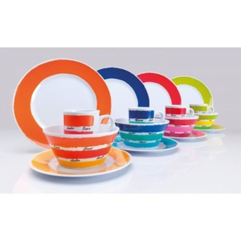 Set vajilla de colores 16 piezas