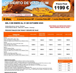 OFERTA JORDANIA- DESERT DE WADI RUM