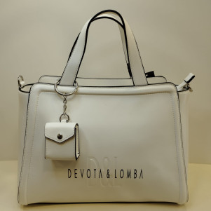 Bolso blanco y negro Devota & Lomba