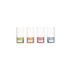 Juego de 4 vasos de colores