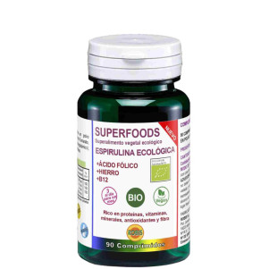 Espirulina eco, àcid folic BIO SUPER FOOD 513mg