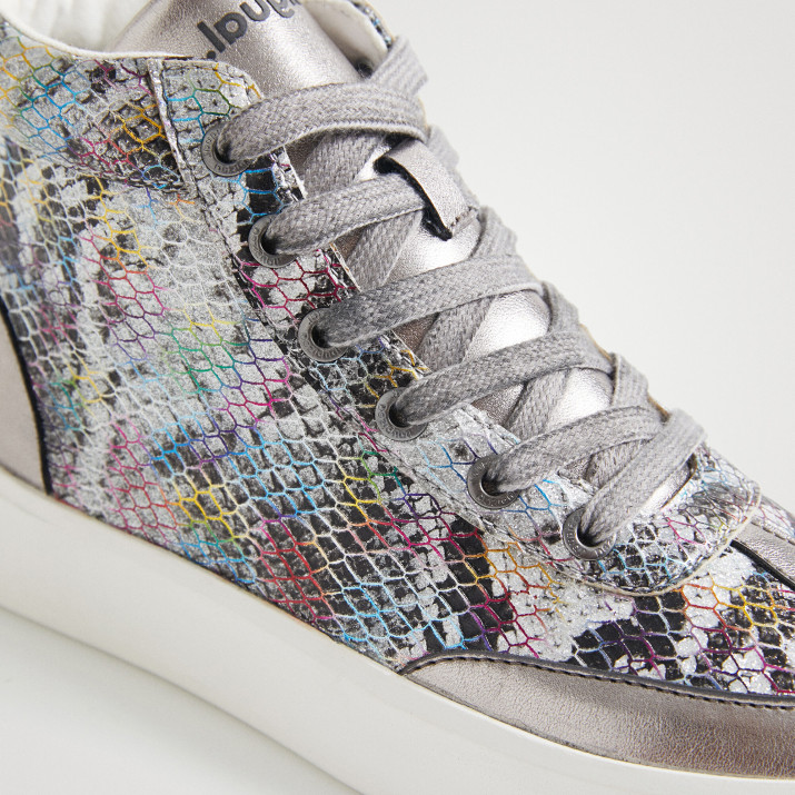 Sneaker caña alta efecto escamas 2 