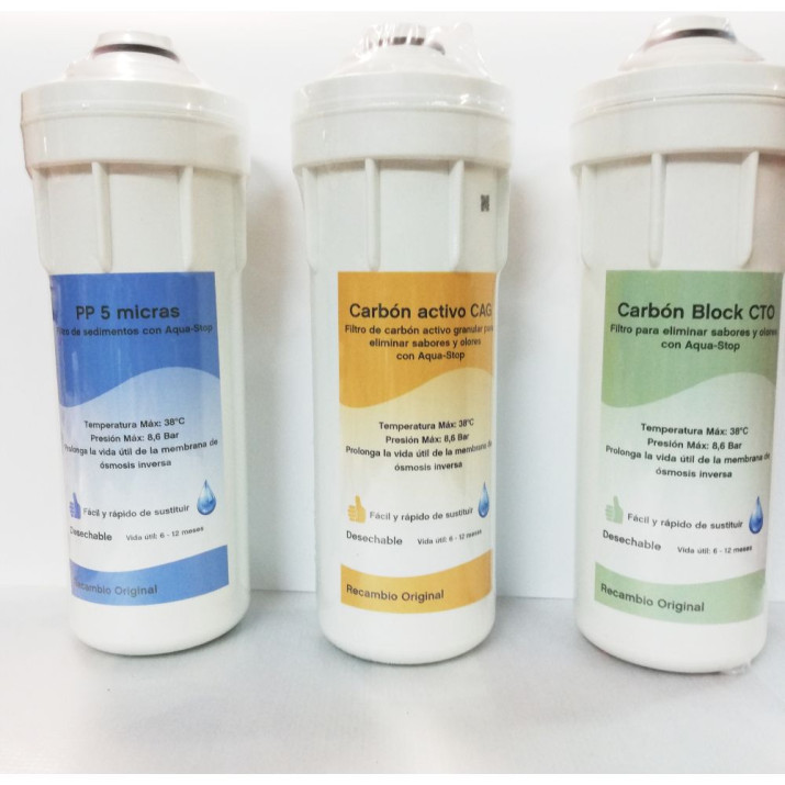 RECAMBIO CARTUCHOS OSMOSIS HEATSUN OSMOPURE 2 