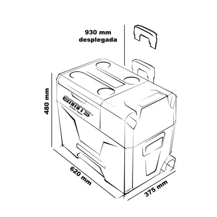 Nevera Emmits 40 L. 1 