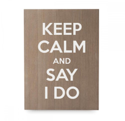 Cartel de madera 'Keep Calm'