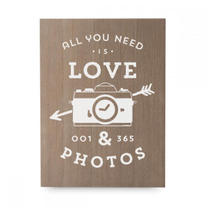 Cartel de madera 'Love Photos'