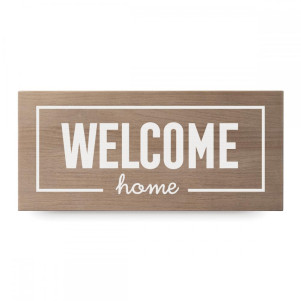 Cuadro de madera 'Welcome home'