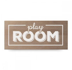 Cartell de fusta 'Play room'
